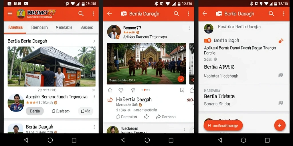Tampilan antarmuka BROMO77 yang user-friendly dan informatif.