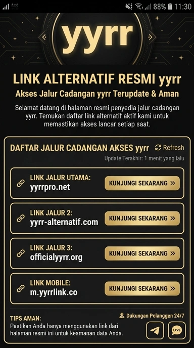 Halaman Link Alternatif yyrr untuk Pengguna Android